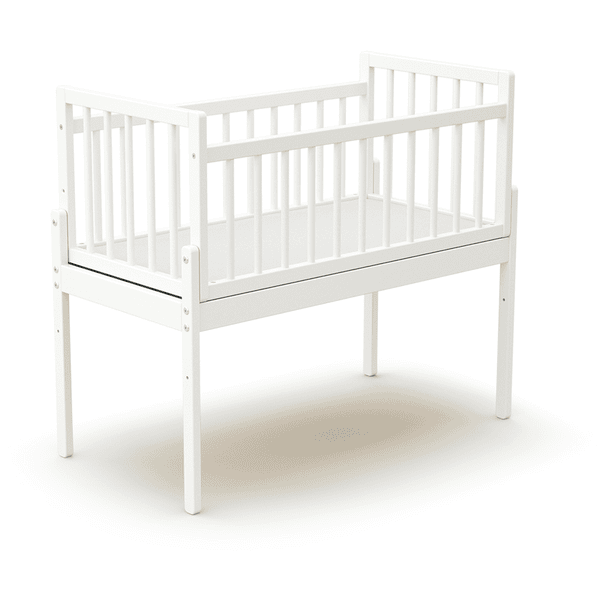 WEBABY Berceau cododo universel bois blanc 40x80 cm