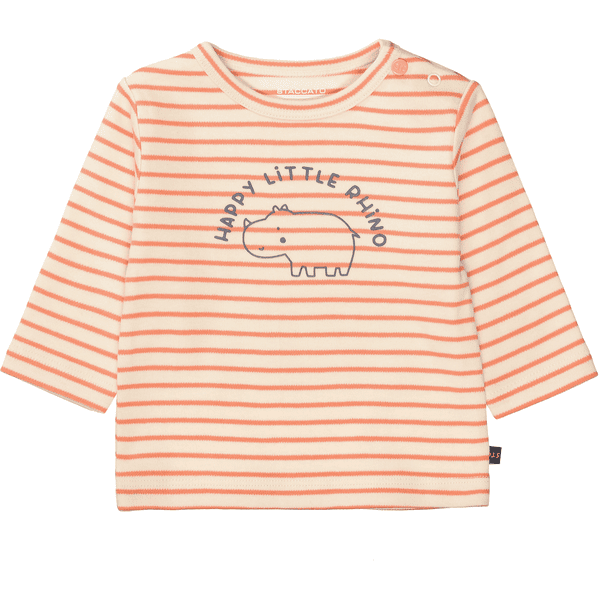 Staccato Shirt orange gestreift 