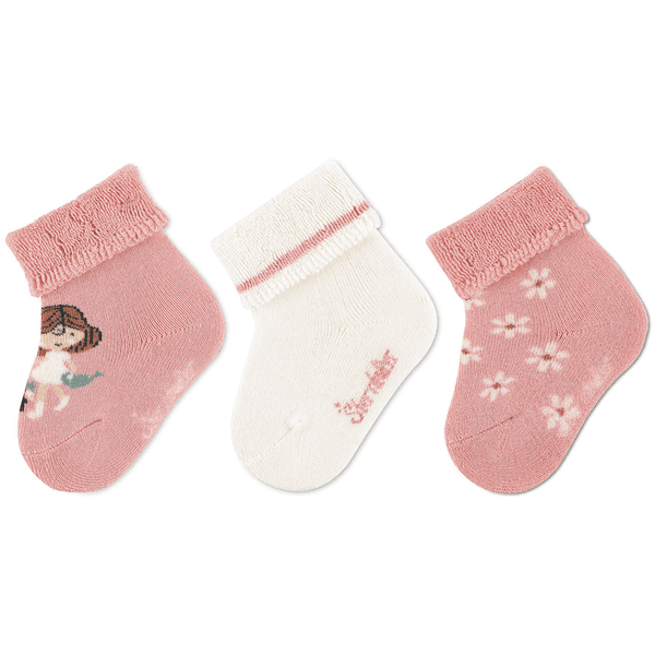 Sterntaler Baby-Socken 3er-Pack Mädchen zartrosa