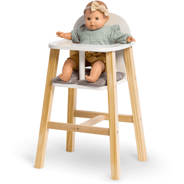 Chaise haute pour poupée en bois - Fillettes & Fiston