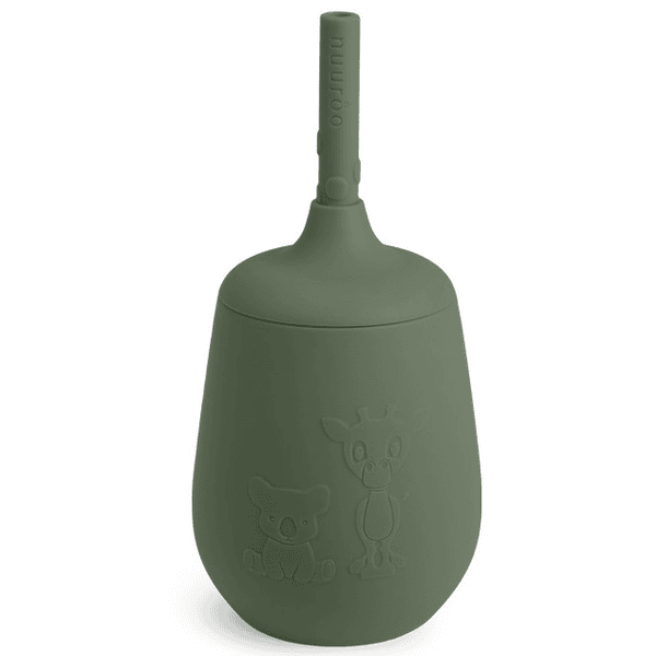 Nuuroo Vaso con pajita Adita Dusty Green 230 ml  