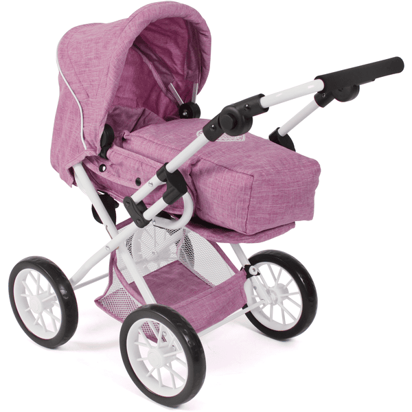 BAYER CHIC 2000 Kombi-Puppenwagen LENI Jeans pink