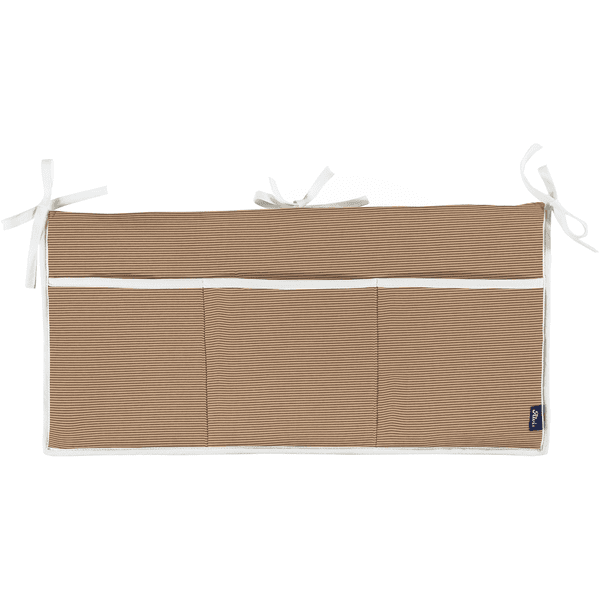 Alvi® Panier rangement carré Starfish taupe/blanc