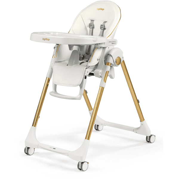 Peg Perego Hochstuhl Prima Pappa Follow Me Gold Lederimitat