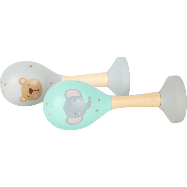 Maracas en bois jouet enfant bebe
