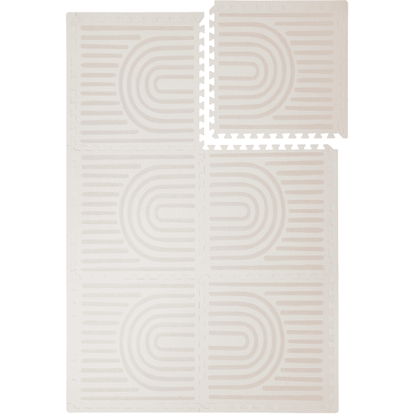 toddlekind Prettier Puzzle-lekematte Linear Linen 120 x 180 cm