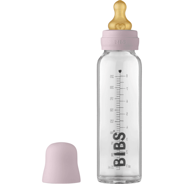BIBS Baby Bottle Complete Set 225 ml, Dusky Lilac
