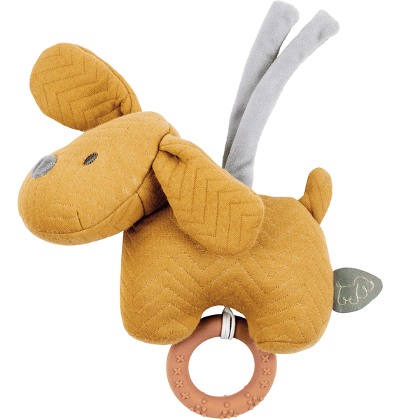 Nattou Charlie Mini-Spieluhr Hund Jacquard Karamell