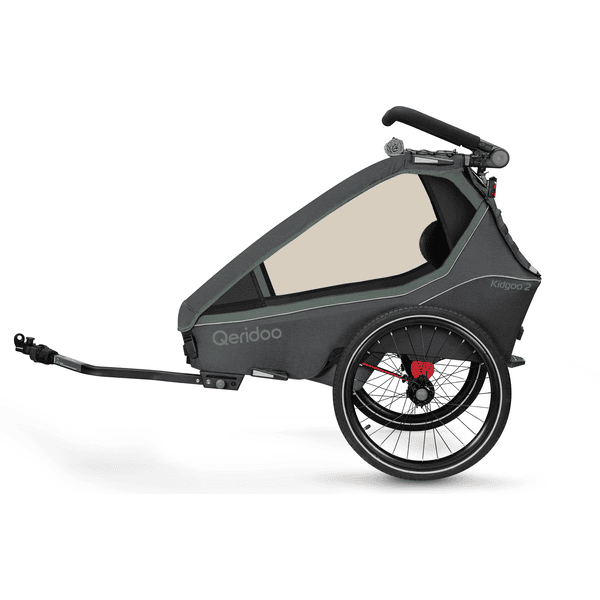 Qeridoo® Kinderfahrradanhänger Kidgoo2 Ivy Green Kollektion 2023