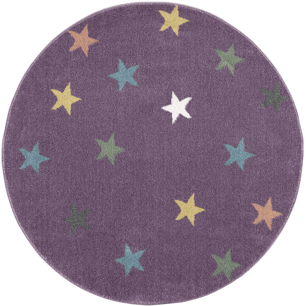 LIVONE Kinderteppich Happy Rugs Fame flieder/multi rund