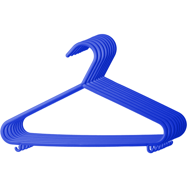Perchas de ropa de plástico ultra resistentes, color azul marino, percha  duradera para abrigos, trajes y ropa (paquete de 24 unidades, azul marino)