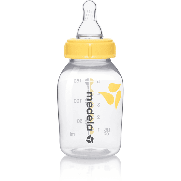 MEDELA Modermælksflaske 150ml med flaskesut S langsam næringsstrøm