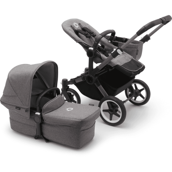 bugaboo Carro de bebé Combi Donkey 5 Mono Complete Graphite/Grey Melange