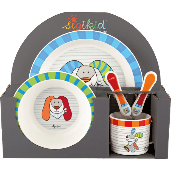 sigikid® servies Bunny Ringel Dingel Kinderen kleurrijk