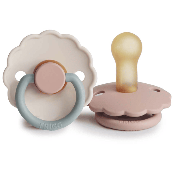 FRIGG Sucette Daisy Blush/Cotton candy PP 6-18 mois lot de 2