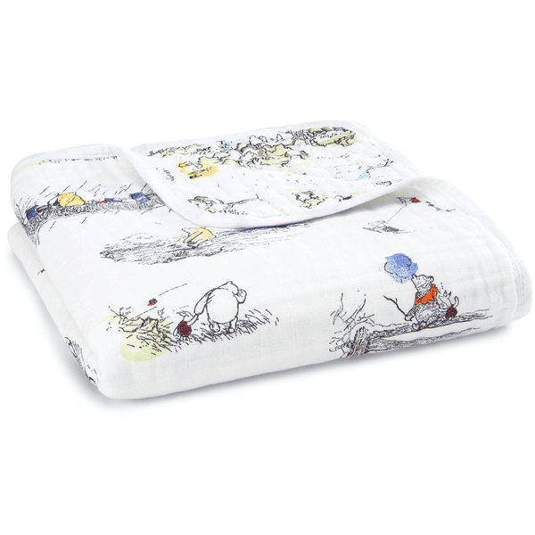 aden+anais™ Couverture enfant mousseline de coton Winnie l'ourson 120x120 cm