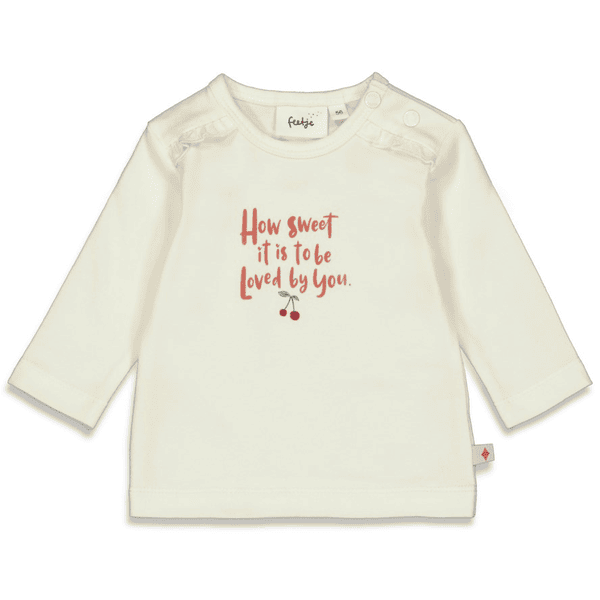 Feetje Langarmshirt Cherry Offwhite