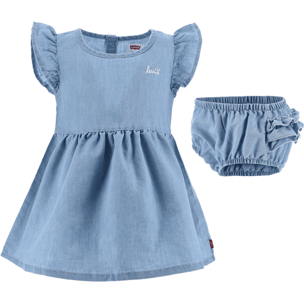 Levi's® Kids Set Denim Dress and Diaper Pants Summer Wind Blue