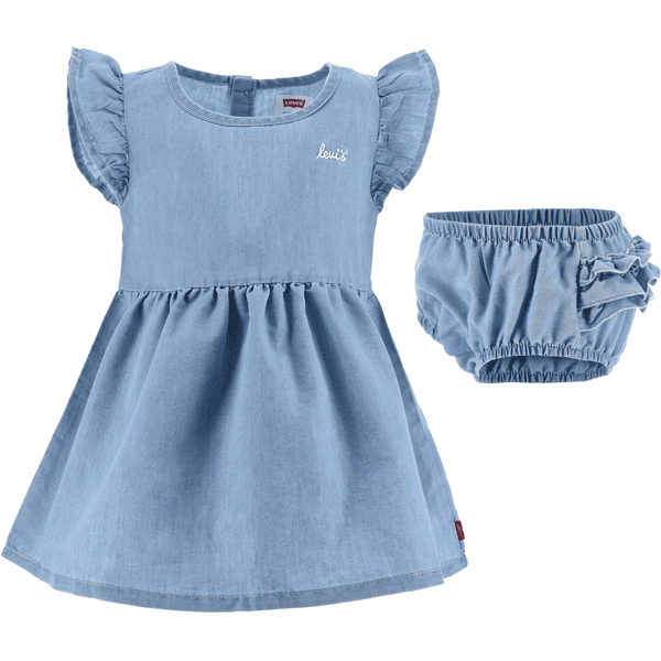 Levi's® Kids Set Vestido vaquero y pantalón de pañales Summer Wind Blue