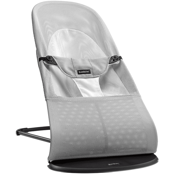 BABYBJÖRN Babywippe Balance Soft Mesh Silber/Weiß