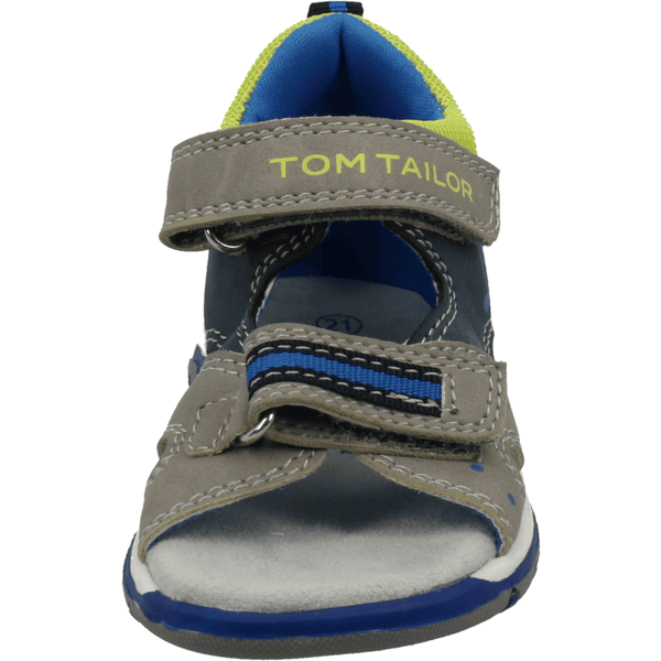 TOM TAILOR Sandaler grå-marineblå-kalk -