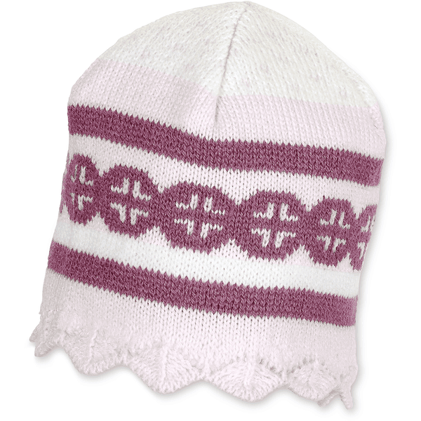 Sterntaler Girl s gorro de punto rosa