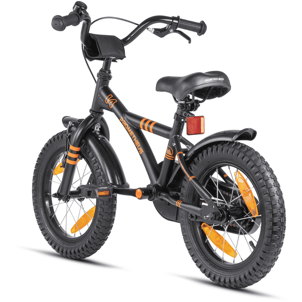 PROMETHEUS BICYCLES Velo Enfant 6-9 Ans Garcon vélo Fille 18 Pouces a  Roulette pour 5 a 6 Ans - BMX en Noir a Orange : : Sports et  Loisirs