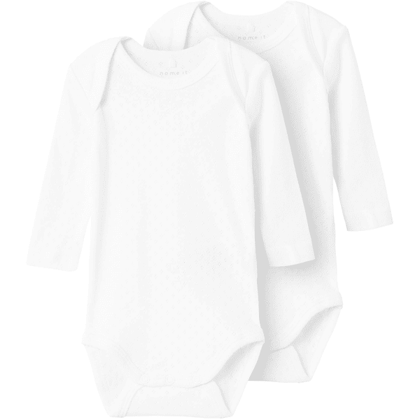 name it Langærmet body 2-pak B right  White 