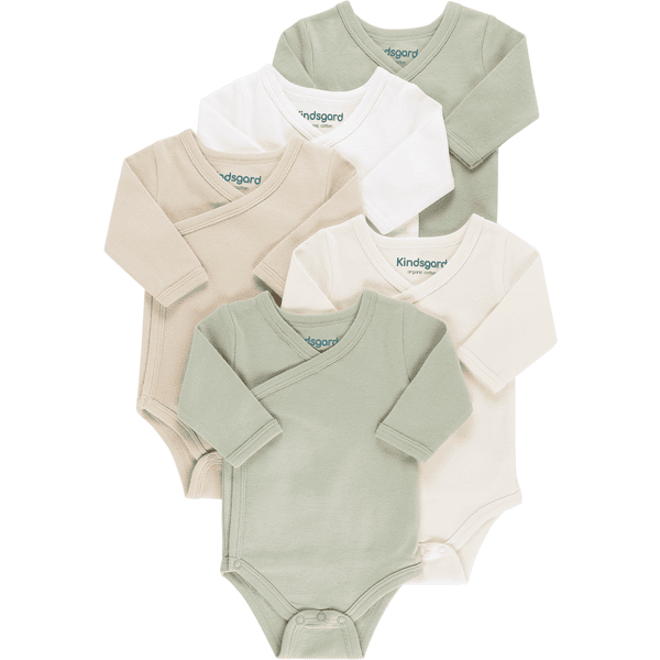 kindsgard Body infantil manga larga beige pack 5 unidades