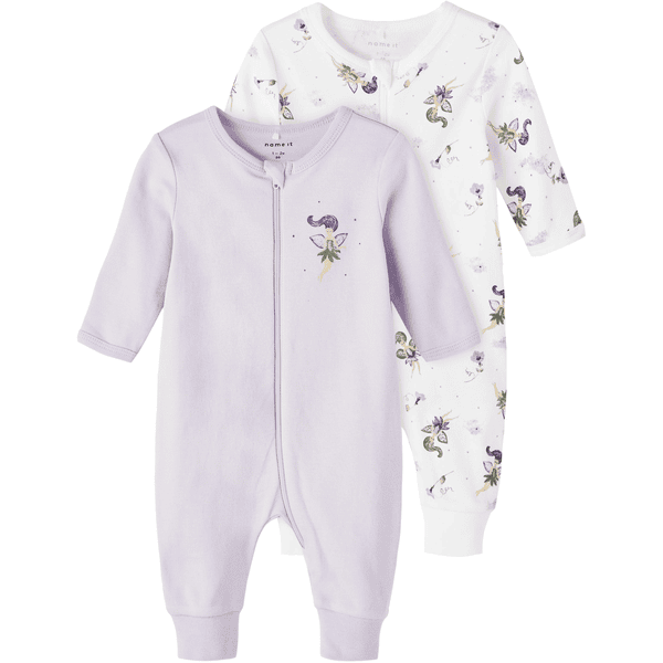 name it Sleeping Overall 2 Pack Orchid Petal