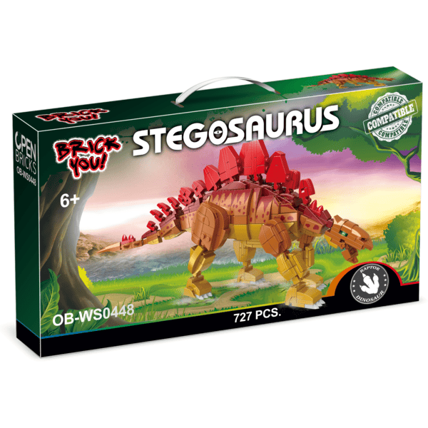 Otevřené cihly Stegosaurus