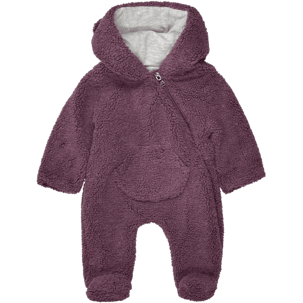 STACCATO Plüschoverall mauve