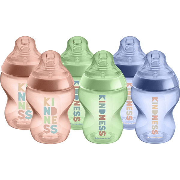 Tommee Tippee Closer to Nature 6 Pack (260ml) Baby Bottles