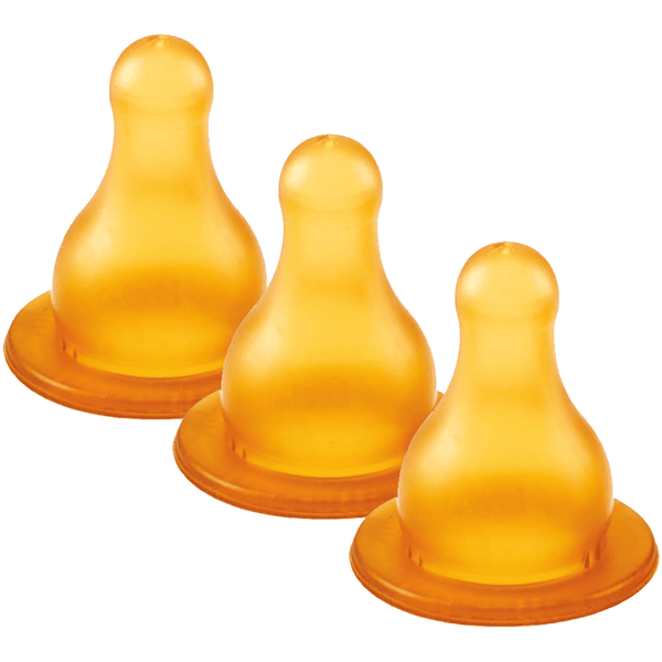 Thermobaby® Tétine débit variable pur caoutchouc, lot de 3