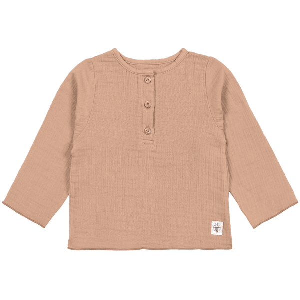 LÄSSIG Musselin Langarmshirt maple