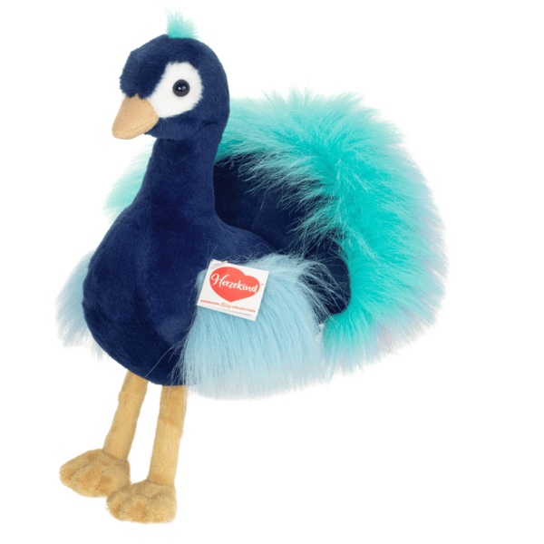 Teddy HERMANN ® Peluche pavo real Zoe 27 cm