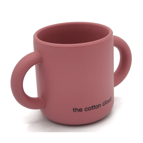 the cotton cloud Tasse enfant poignées silicone Wild Rose 130 ml