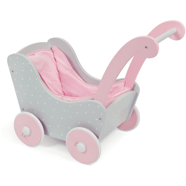 BAYER CHIC 2000 Holz-Puppenwagen Puntos grey