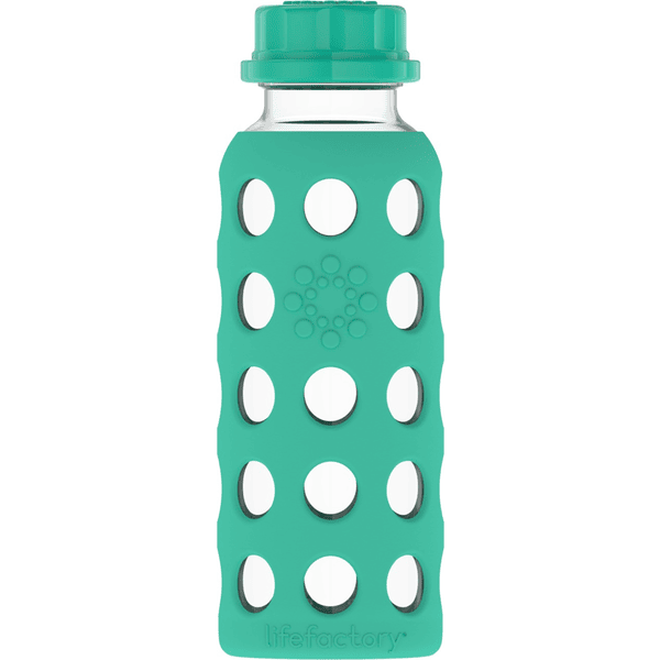 LIFEFACTORY Glazen Drinkfles kale 250 ml 