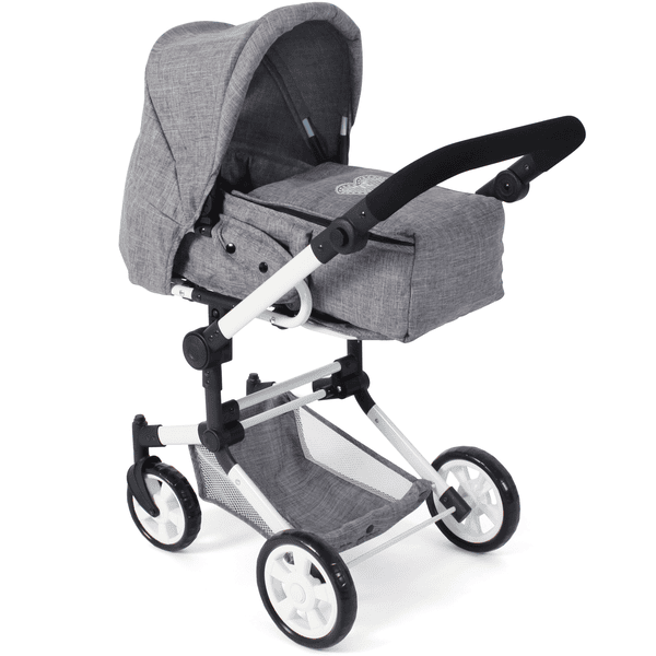 BAYER CHIC 2000 Kombi-Puppenwagen JARA Jeans grey