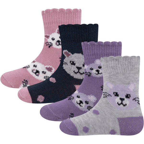 Ewers Calcetines 4-pack gato 