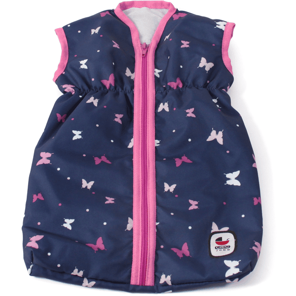 BAYER CHIC 2000 Puppen-Schlafsack Butterfly navy-pink