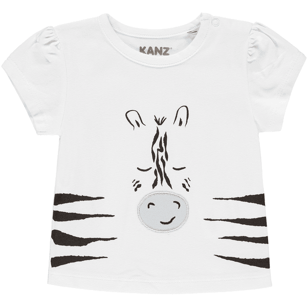 KANZ baby-t-shirt b höger vit | vit