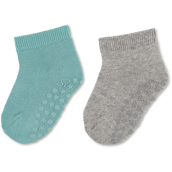 Sterntaler ABS ponožky dvojité balení uni krátké světle zelené 