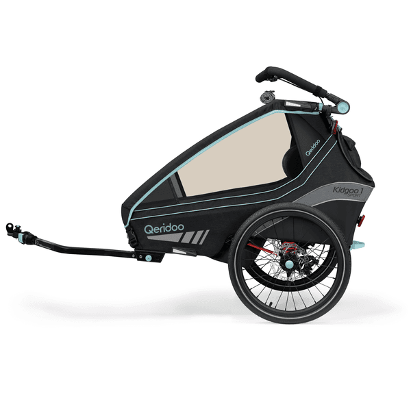 Qeridoo ® Remolque de bicicleta Kidgoo1 Sport Arctic Blue 2022 