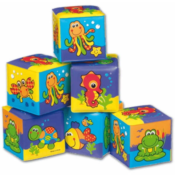 playgro Badespiel Würfel 6 Stück