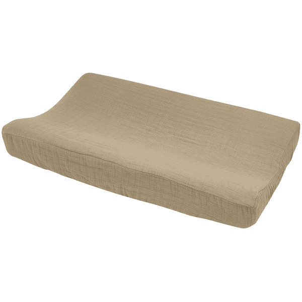 MEYCO Wickelauflagenbezug pre-washed Musselin taupe 50 x 70 cm