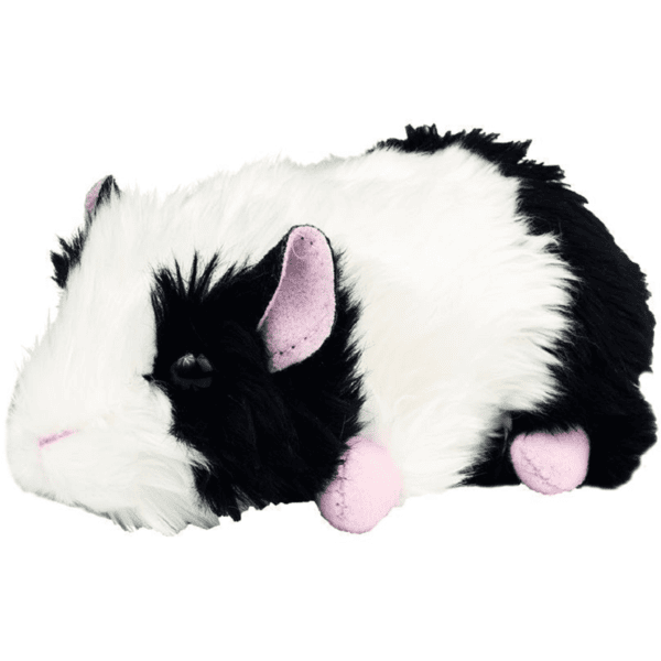 Teddy HERMANN Peluche cochon d Inde noir blanc 15 cm roseoubleu.fr