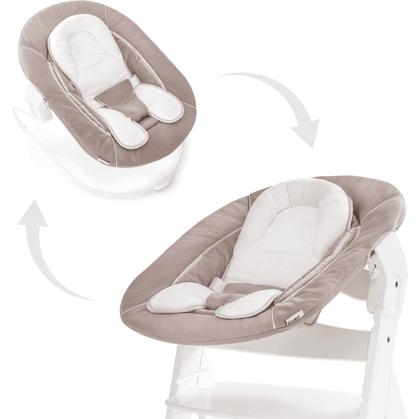 hauck Transat balancelle bébé pour chaise haute évolutive Alpha 2en1 stretch beige