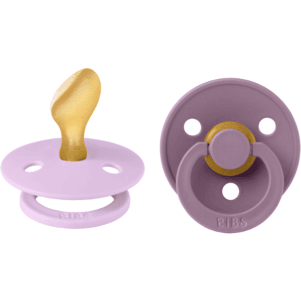 BIBS® Chupete Colour Tetina anatómica Violet Sky/Mauve 6-18 meses, 2 pzs.